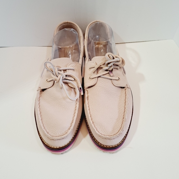 Sperry A/O 2-Eye Stacked Eva Multi Stripe in Rose Size 12 - Picture 2 of 12